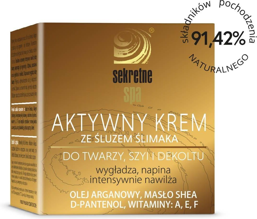 Krem Aktywny ze śluzem ślimaka SEKRETNE SPA na noc 50ml Opinie i ceny