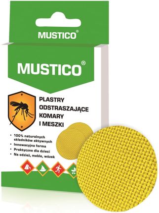 Mustico Plastry Odstraszające Komary I Meszki 12szt