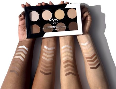 NYX Professional Makeup Highlight&Contour Pro Palette Paleta do konturowania i rozświetlania 21,6 g - zdjęcie 4