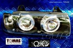 Lampa przednia Lampy Angel Eyes Black Bmw E36 Sedan - zdjęcie 1