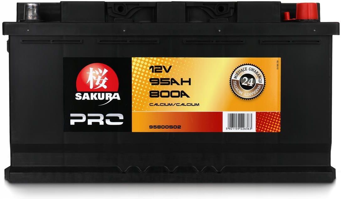 SAKURA Akum 95Ah 800A SAKURA PRO L 95800S02 Opinie I Ceny Na Ceneo Pl