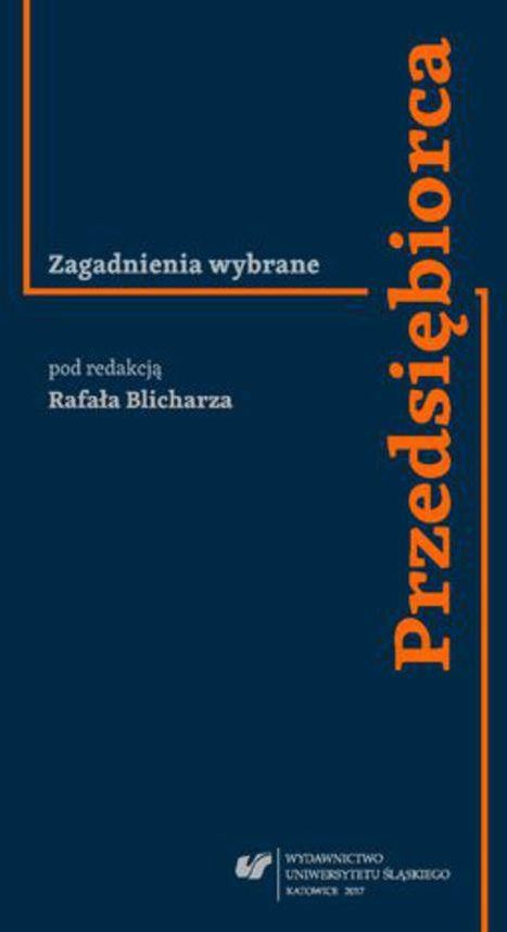 Przedsiębiorca Zagadnienia wybrane Rafał Blicharz PDF Ceny i