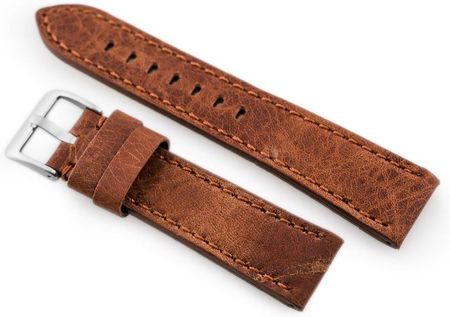 Tayma Pasek skórzany do zegarka W48 - PREMIUM - ciemnobrązowy I - 20mm (TAYMA8194) - zdjęcie 2