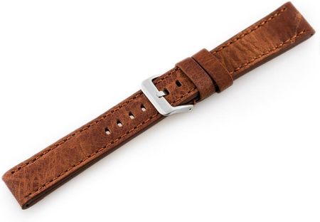 Tayma Pasek skórzany do zegarka W48 - PREMIUM - ciemnobrązowy I - 20mm (TAYMA8194) - zdjęcie 4
