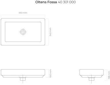 Oltens 55X34Cm Fossa 40301000 - zdjęcie 2