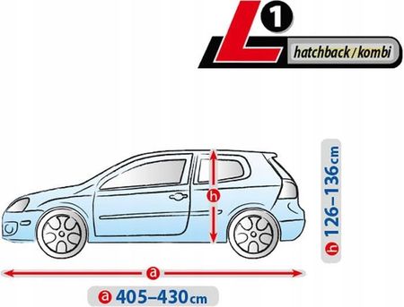 Kegel-Błażusiak Plandeka Samochodowa Basic Garage L1 Hatchback/Kombi - zdjęcie 4