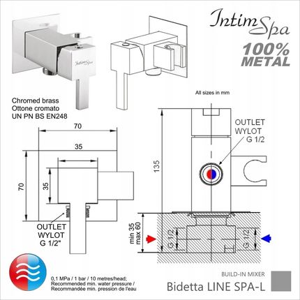 Intimspa Line Bidetta Komplet Spa81L - zdjęcie 5