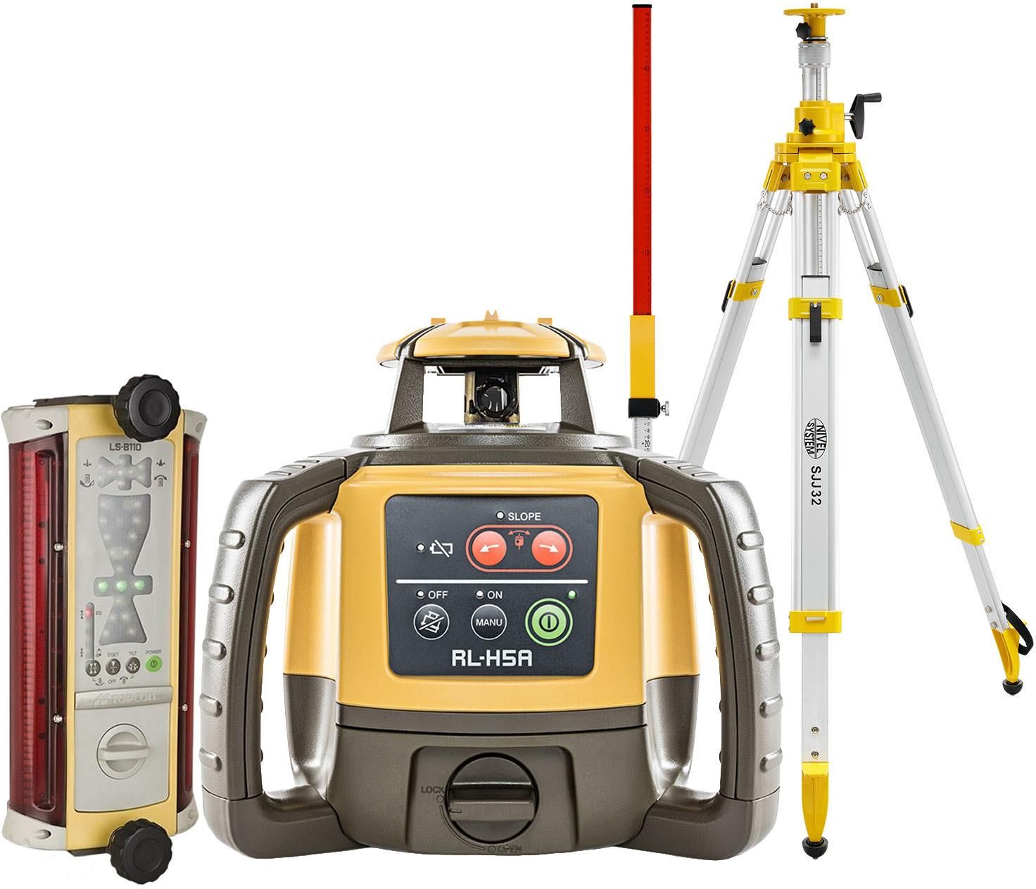 Niwelator Topcon Niwelator Laserowy Rl H5A Statyw Korbowy Łata