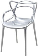 Zdjęcie King Home Krzesło Luxo Srebrne Abs 173App1Silver - Warta