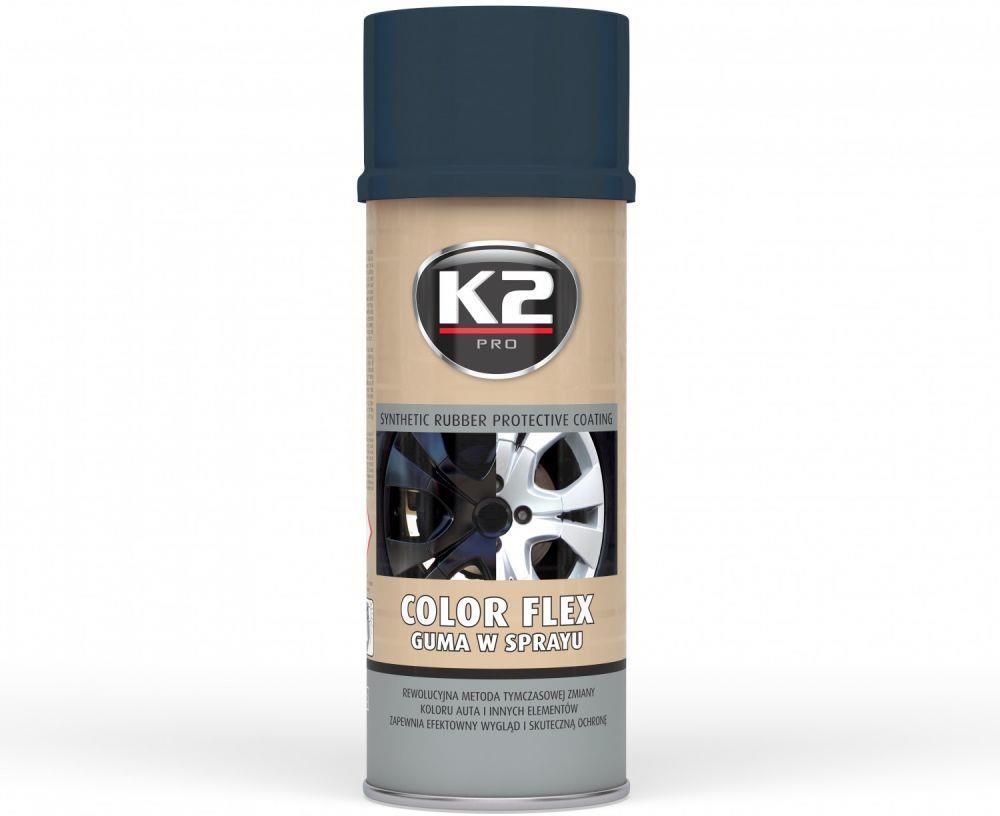 Zdjęcie K2 Guma w sprayu K2 Color Flex 400 ml (carbon) L343CR - Gniezno