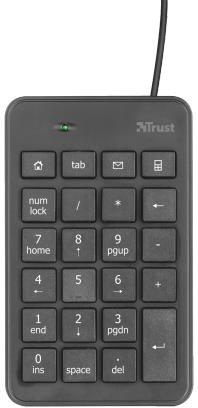 Klawiatura numeryczna Trust Xalas USB Czarna (22221) - zdjęcie 2