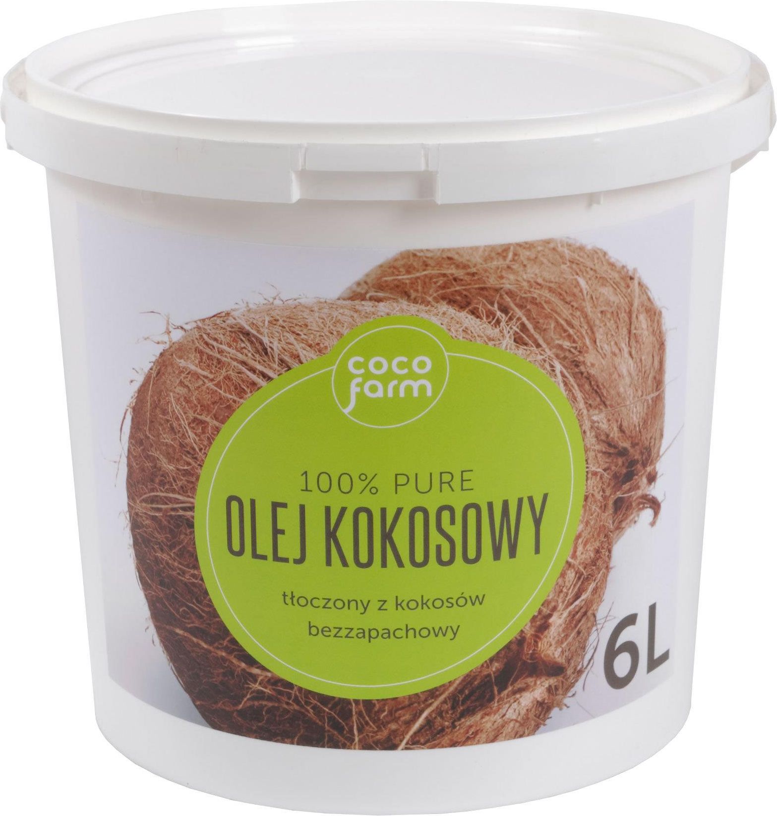 Coco Farm Olej Kokosowy Naturalnie Oczyszczany Bezzapachowy 6L Ceny I