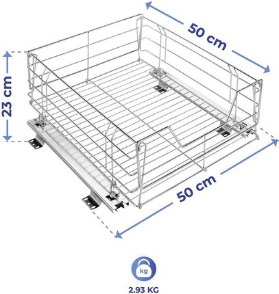 Wenko Metalowy Koszyk Pod Blat Kuchenny B00K6Fpv3K - zdjęcie 2