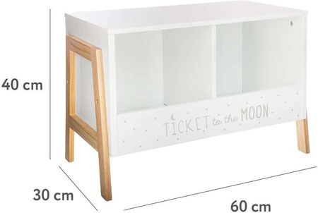 Atmosphera Szafka Na Książki Drewniana Biała Szafka (B07F71Wdcv) - zdjęcie 4
