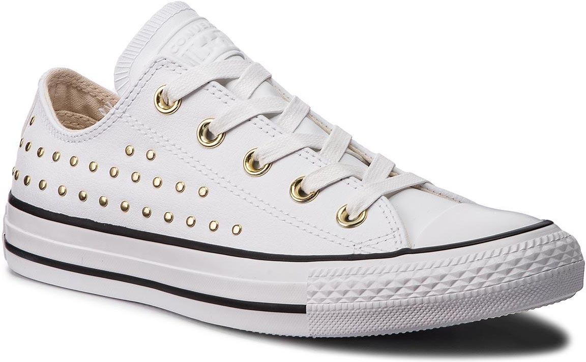 Trampki CONVERSE Ctas Ox 561684C White White Gold Ceny I Opinie