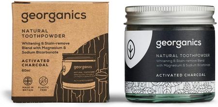 Georganics proszek do czyszczenia zębów Activated Charcoal 60ml - zdjęcie 2