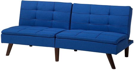Beliani Narożnik do salonu sofa rozkładana z funkcją spania 3-osobowa kobaltowa Ronne - zdjęcie 4
