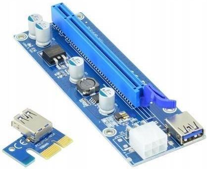 Akyga Riser PCI-E 1x - 16x USB 3.0 (AK-CA-64) - zdjęcie 3