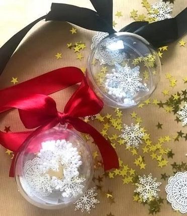 Bombki Akrylowe Do Dekoracji 2 Szt 6 Cm - zdjęcie 4