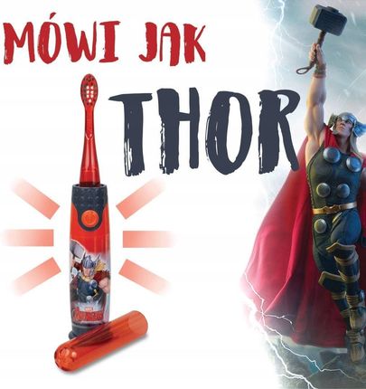 Szczoteczka elektryczna Firefly Avengers Light and Sound Toothbrush Niebieska 3+ - zdjęcie 2