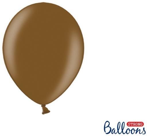 Partydeco Balony Strong Metallic Czekoladowy 23cm 100Szt Ceny I