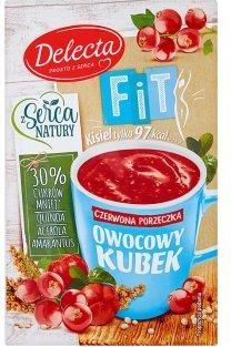 Delecta Owocowy Kubek Fit Kisiel Czerwona Porzeczka 26 G Ceny I