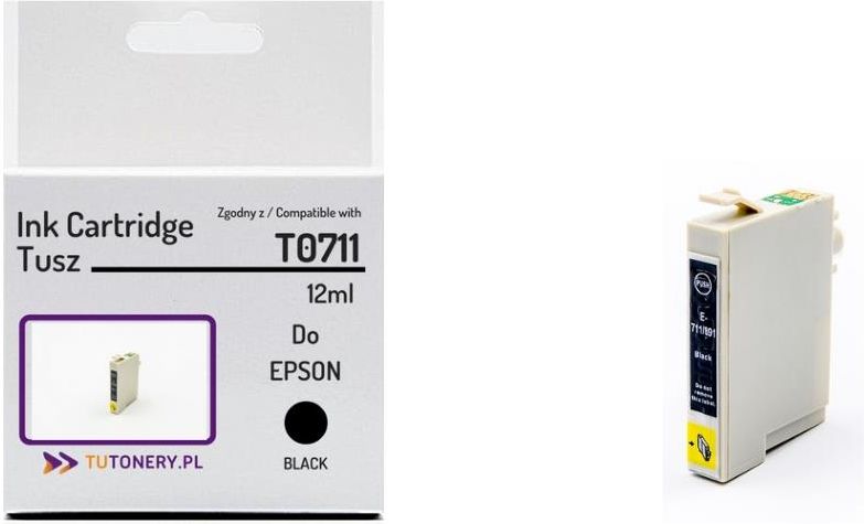 Tusz Tutonery Tusz Do Epson T0711 Black Eep346 Do Drukarki Opinie I