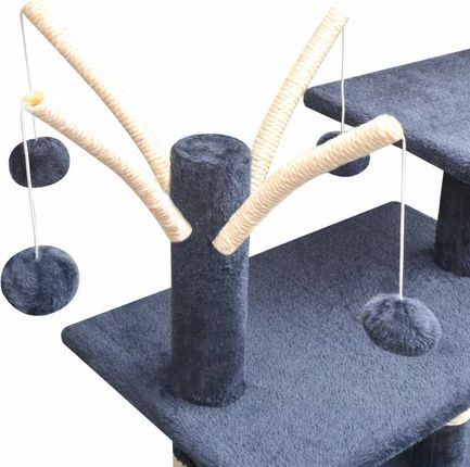 Vidaxl Drapak Z Sizalowymi Słupkami 96x35x125Cm Granatowy - zdjęcie 3