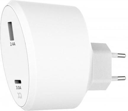 Ładowarka do telefonu Xqisit Travel Charger 5 4A USB USB C Biała 31539