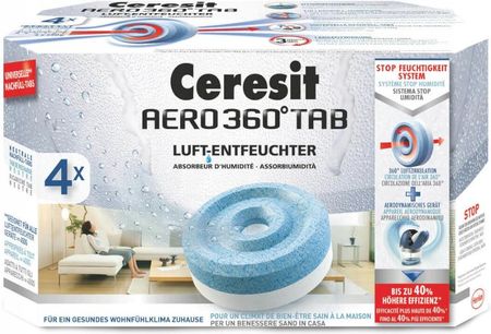Ceresit Aero 360 Tabletki Stop Wilgoci 4x450g - zdjęcie 2