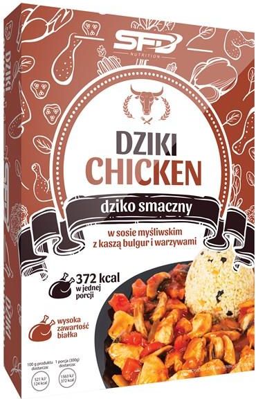 SFD Dziki Chicken Kurczak W Sosie Myśliwskim Z Kaszą Bulgur I Warzywami