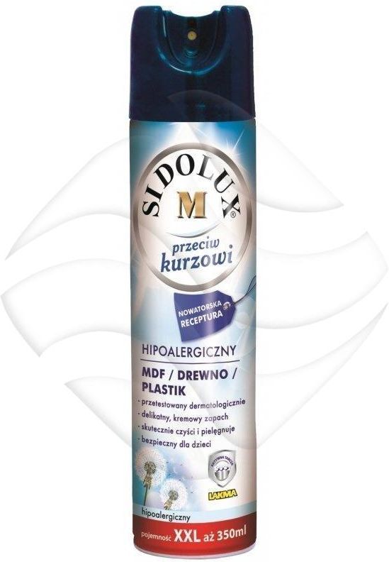 Sidolux M Spray Do Mebli 350Ml Mdf Drewno Stal Plastik Hipoalergiczny