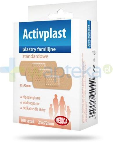 Activplast Plastry Familijne Standardowe Plastry X Mm Szt