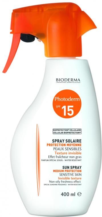 Dermokosmetyk Bioderma Photoderm SPF15 spray ochronny dla całej rodziny