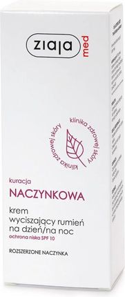 Ziaja Med kuracja naczynkowa Krem wyciszający rumień na dzień i noc 50ml - zdjęcie 3
