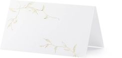 Zdjęcie Partydeco Wizytówki Na Stół Liście Złoty 9,5X5,5Cm - Gdańsk