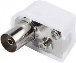 Zdjęcie Vivanco Wtyk antenowy kątowy biały (48010) - Dębica