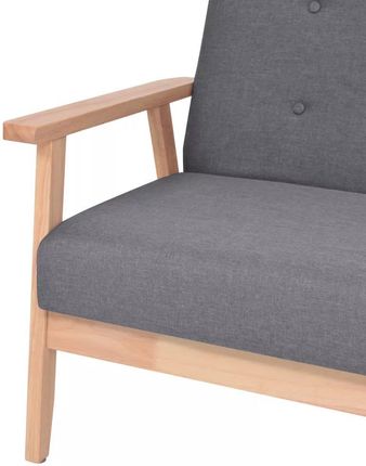 Vidaxl 2-Osobowa Sofa Materiałowa Ciemnoszara - zdjęcie 6