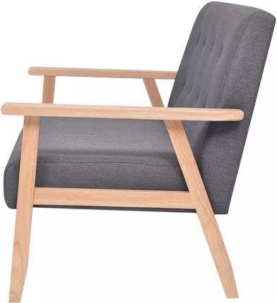 Vidaxl 2-Osobowa Sofa Materiałowa Ciemnoszara - zdjęcie 5