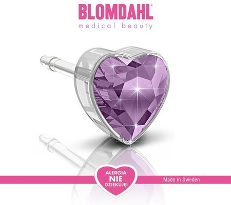 Blomdahl Heart Light Amethyst 6 Mm Sfj 7330981150702 - zdjęcie 5