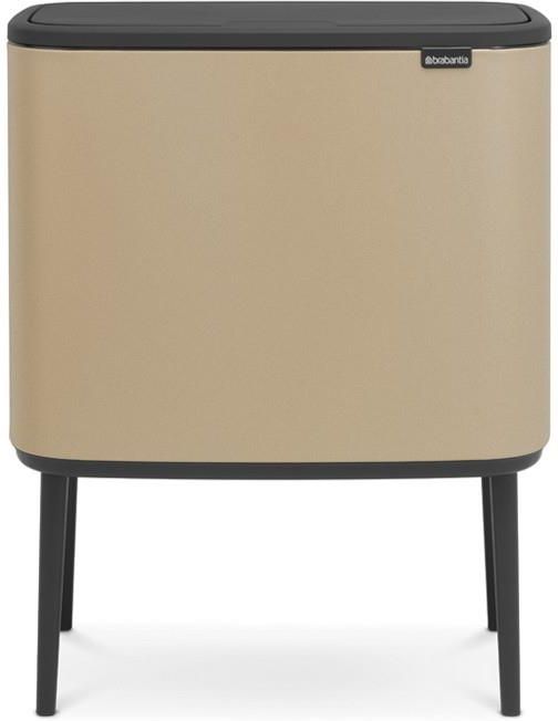 Zdjęcie Brabantia Kosz Na Śmieci Bo Touch Bin Z Powłoką Mineralną 11+23L Złoty (316289) - Toruń