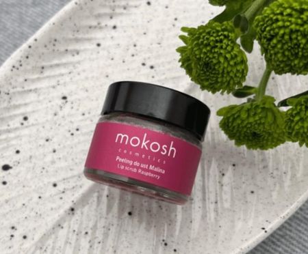 Mokosh Lip Scrub Raspberry Peeling do ust malina 15ml - zdjęcie 2