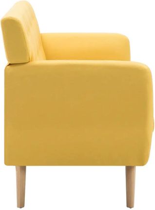 Vidaxl 3-Osobowa Sofa Tapicerowana Tkaniną 172X70X82Cm Żółta - zdjęcie 2