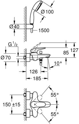 Grohe Eurostyle Chrom 2372930A - zdjęcie 3
