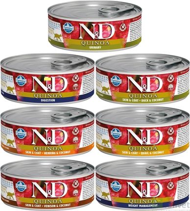 N&D Cat Quinoa Skin & Coat Duck 80g - zdjęcie 2