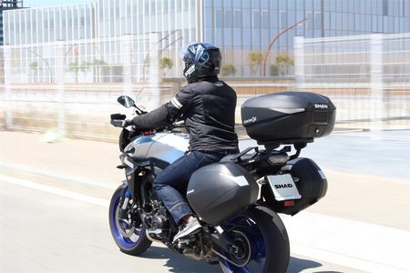 SHAD SH58X KUFER MOTOCYKLOWY CENTRLANY + PŁYTA - zdjęcie 4