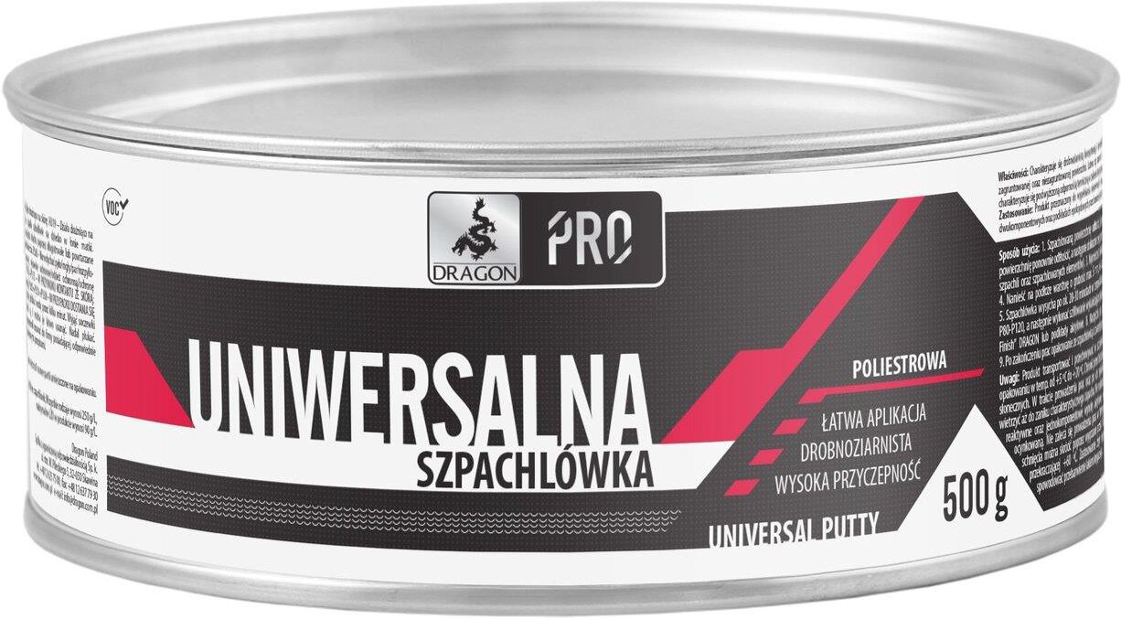 Zdjęcie Dragon Pro Szpachlówka Poliestrowa Uniwersalna 0,5 Kg - Maków Mazowiecki
