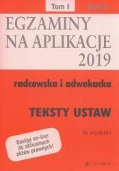 Egzaminy Na Aplikacje Radcowska I Adwokacka Teksty Ustaw Tom