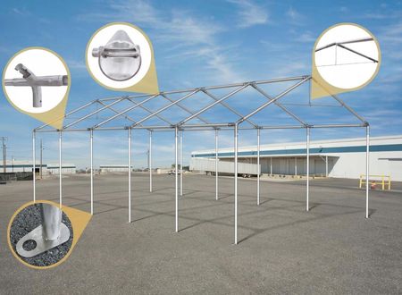 Namiot Summer Pawilon Ogrodowy Pe240G/m2 3X6m Biały - zdjęcie 6