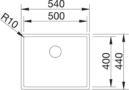 Blanco Claron 500-U Stal Durinox 523386 - zdjęcie 2